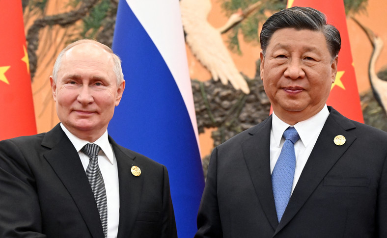 Władimir Putin i Xi Jinping w Pekinie, październik 2023 r.