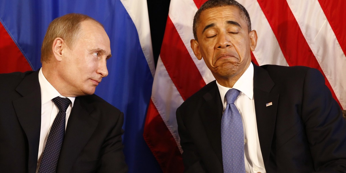 Obama i Putin szczyt G8