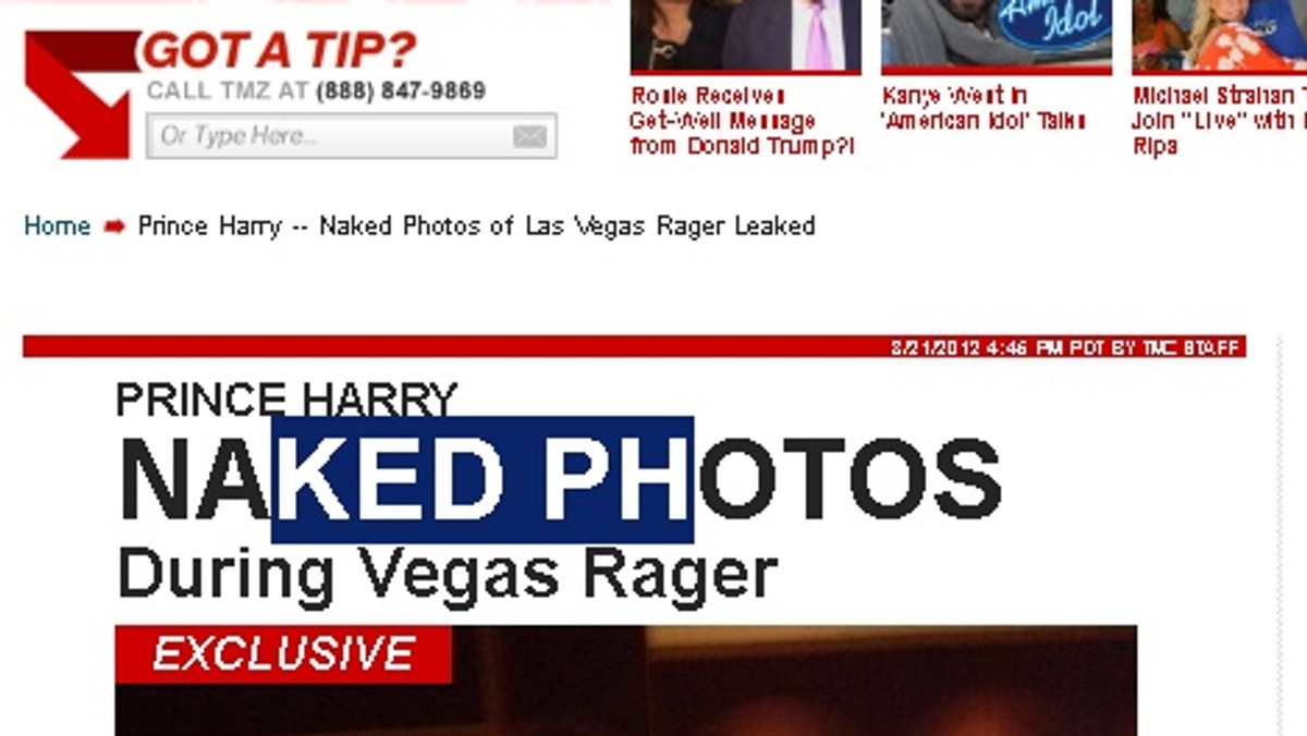 Książę Harry, brat następcy brytyjskiego tronu księcia Williama, znowu wywołał skandal. Podczas swojego pobytu w hotelu w Las Vegas dał się sfotografować, kiedy nago grał w bilarda - podaje serwis tmz.com. Pałac Buckhingam początkowo sprawy nie komentował, ale później potwierdził autentyczność zdjęć.