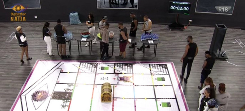 The HoH challenge was a dice and race game [Twitter/@dstvng]