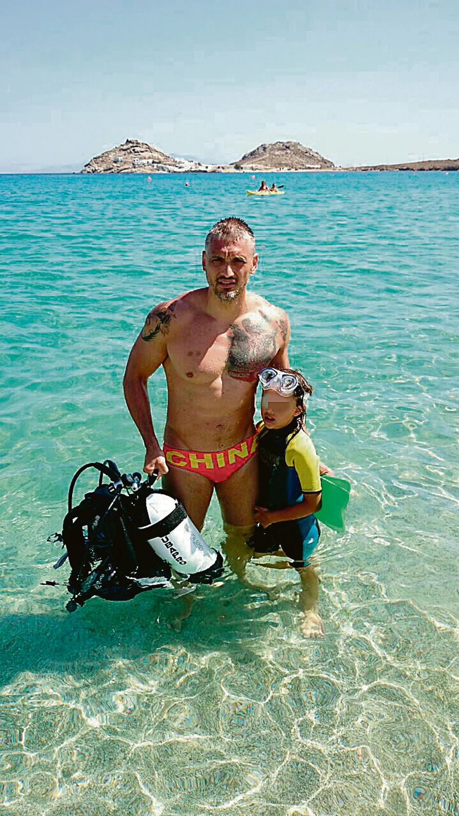 Čedomir Jovanović na letovanju