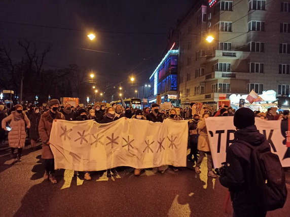 Kraków - Protesty przeciwko decyzji TK 