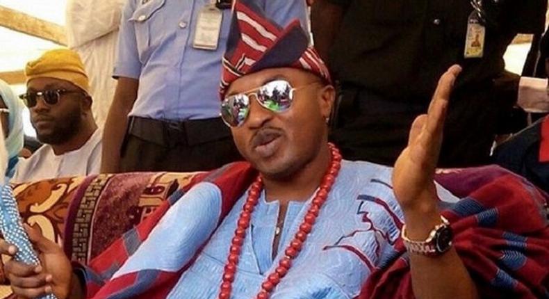 The Oluwo of Iwo land, Oba Abdulrasheed Akanbi beats up a fellow monarch during a peace meeting convened by an Assistant Inspector General of Police. [Punch]