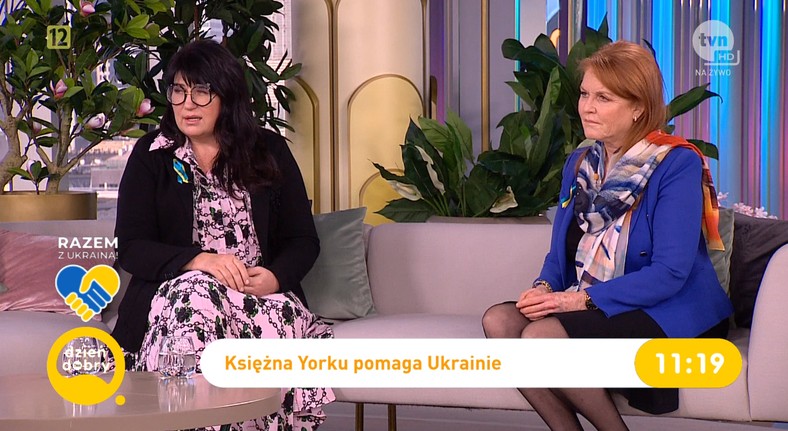 Sarah Ferguson i doktor Gabriela Mercik w "Dzień dobry TVN"