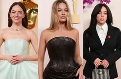 Oscary 2024. Stylizacje gwiazd na czerwonym dywanie [FOTO]