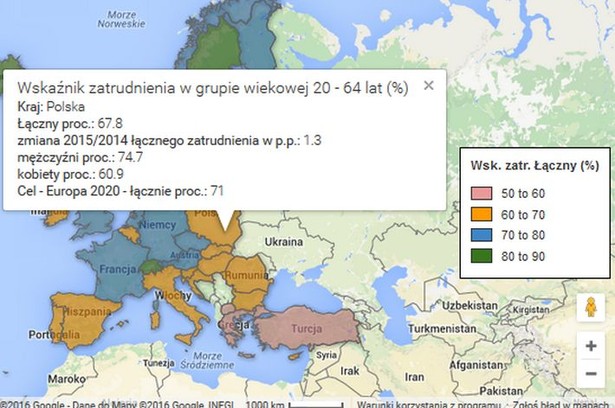 Jak pracuje Stary Kontynent? Zobacz wskaźniki zatrudnienia dla państw UE [MAPA]