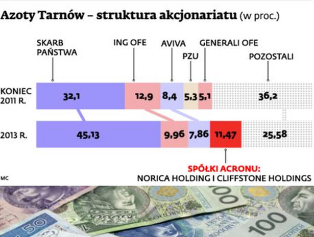 Azoty Tarnów – struktura akcjonariatu (w proc.)