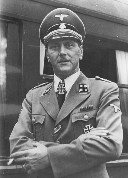 Otto Skorzeny na zdjęciu z września 1943 roku już jako Sturmbannführer.