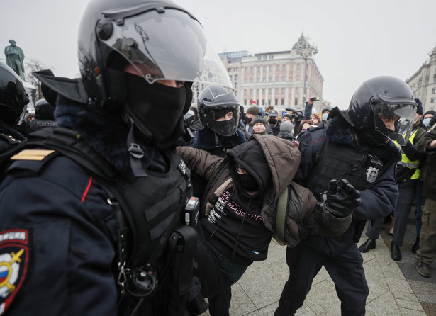 Rosyjska policja w Moskwie