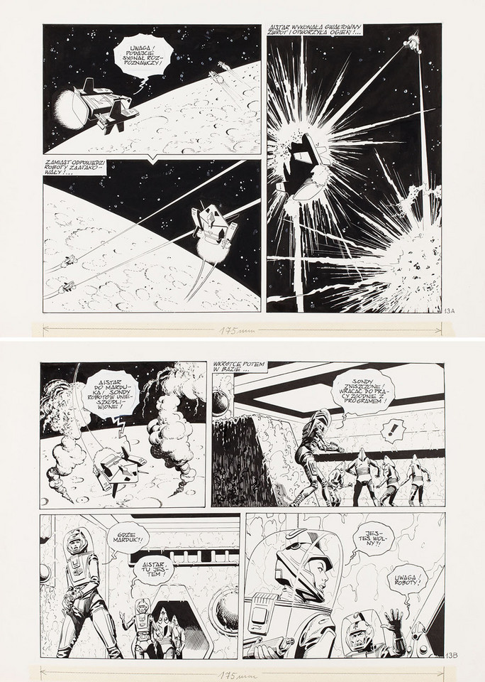 Bogusław Polch, "Bogowie z kosmosu. Planeta pod kontrolą" - plansza nr 13 (ok. 1977)