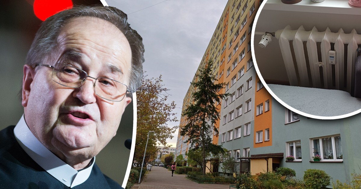 Na "osiedlu Rydzyka" boją się rachunków. "Kaloryfer letni, pranie nie schnie"