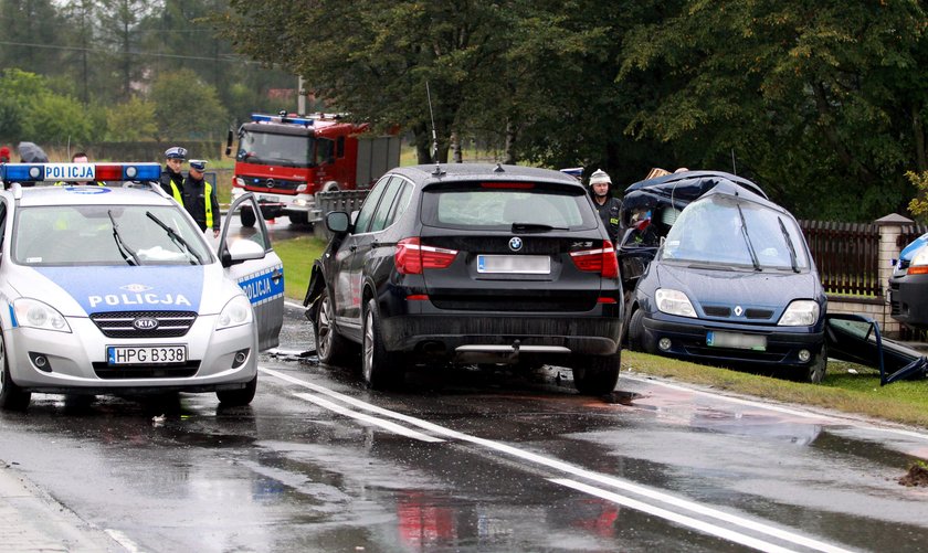 Wypadek w Rokicinach Podhalańskich