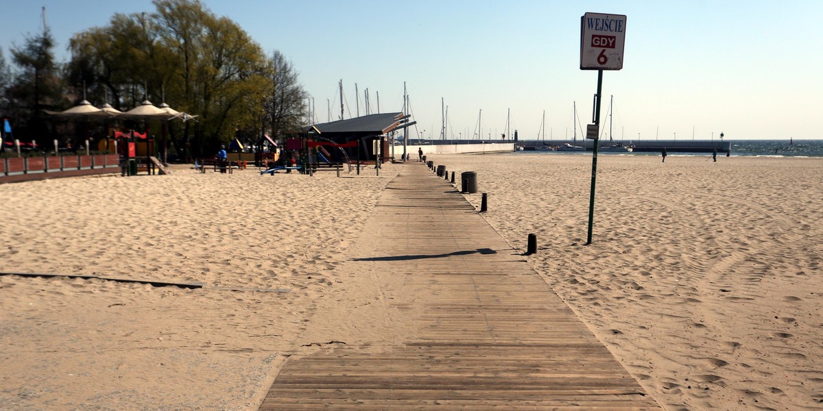 plaża w Gdyni