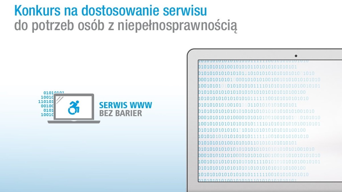 Rusza II edycja konkursu "Serwis www bez barier" organizowanego przez Stowarzyszenie Przyjaciół Integracji i Urząd m.st. Warszawy. W konkursie nagrodzone zostaną najbardziej dostępne dla osób z niepełnosprawnością strony internetowe instytucji edukacyjnych.