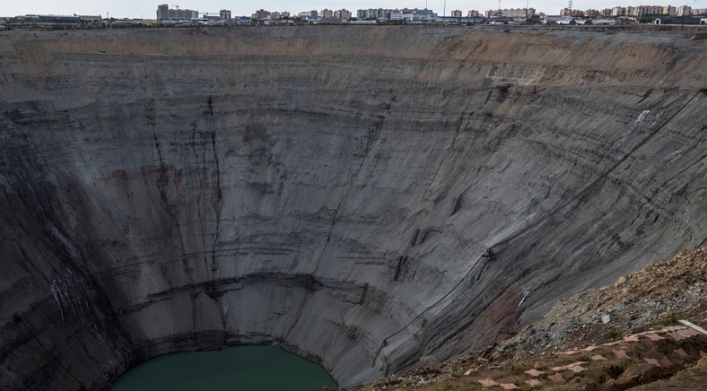 Kopalnia w Mirny, Rosja