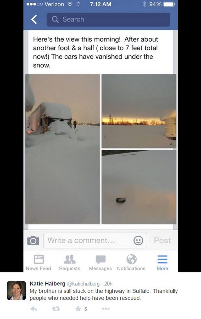 śnieżyca nad Buffalo
