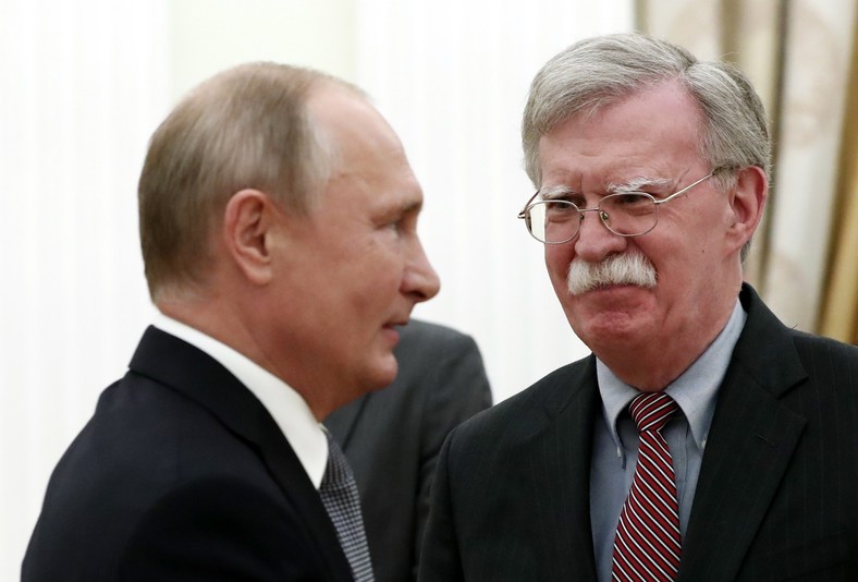 Władimir Putin i John Bolton w Moskwie, 23 października 2018 r.