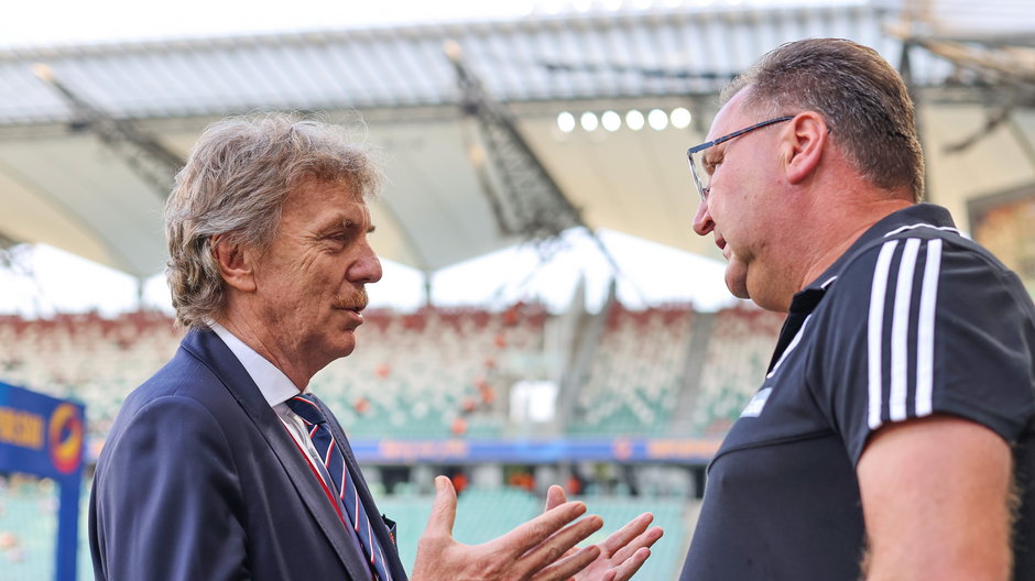 Zbigniew Boniek i Czesław Michniewicz