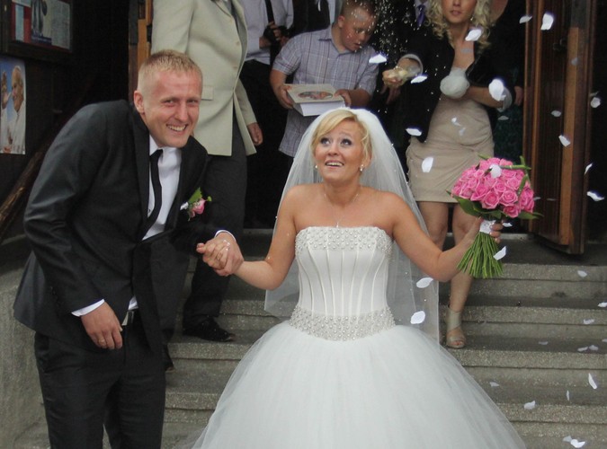 Kamil Glik i jego żona Marta