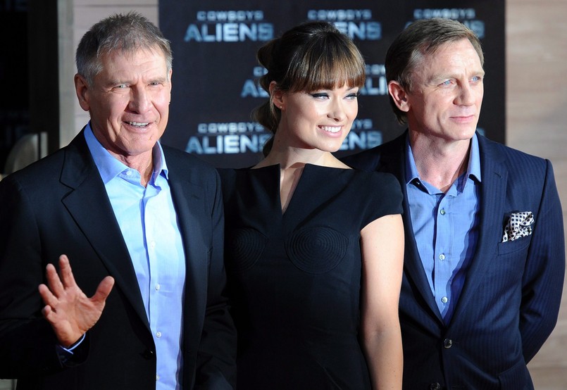 Kowboje, obcy i gwiazdorska trójka: Harrison Ford, Olivia Wilde i Daniel Craig na premierze w Berlinie