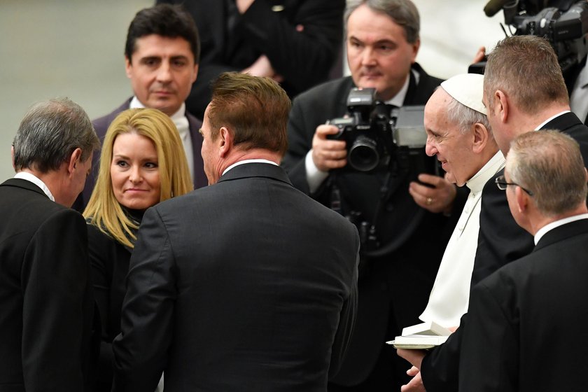 Spotkanie Arnolda Schwarzeneggera z papieżem Franciszkiem