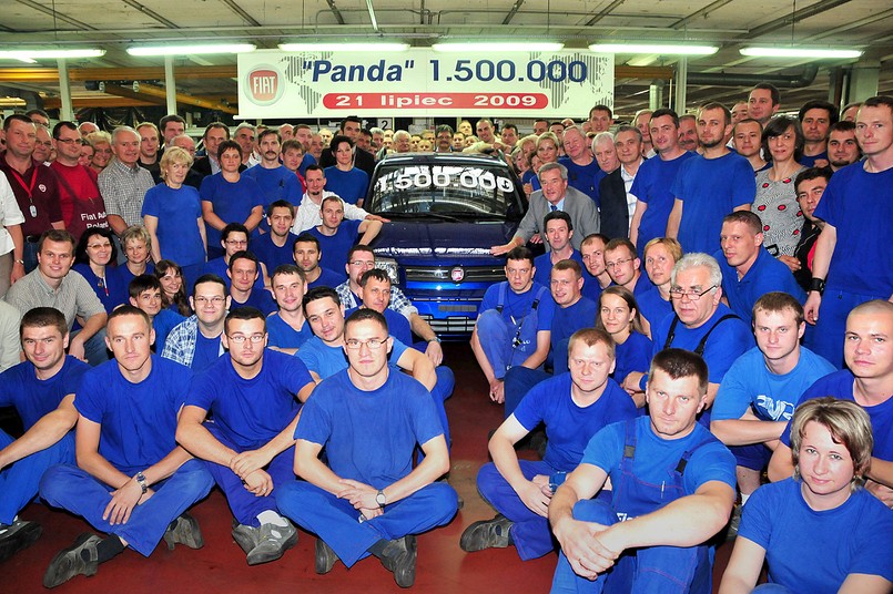 Licznik fabryki Fiat Auto Poland w Tychach pokazał 1 500 000 po sześciu latach produkcji