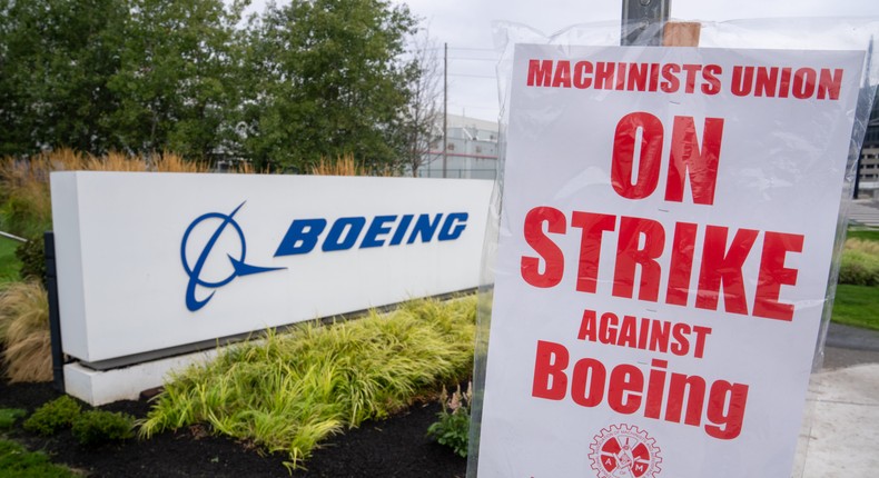 32,000 Boeing workers have been on strike since September 13.Stephen Brashear/Getty Images