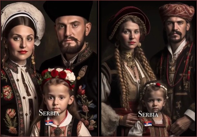 Kako AI vidi tradicionalnu srpsku porodicu