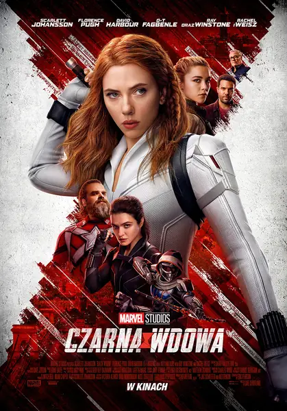 Czarna Wdowa Marvel plakat w kinach