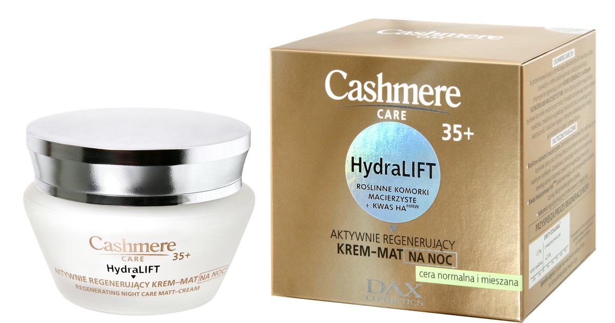 CASHMERE CARE 35+ Aktywnie regenerujący kremmat na noc Uroda