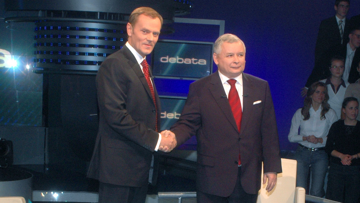Donald Tusk, Jarosław Kaczyński (2007 r.)