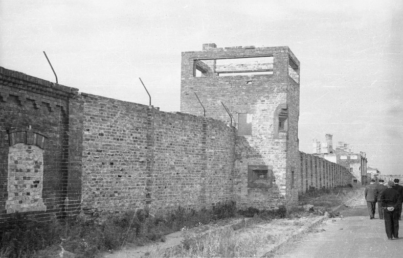 Mur na terenie dawnego getta (1946 r.)