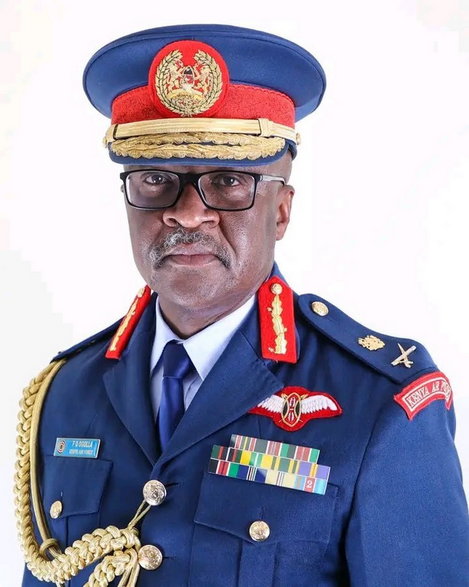 Szef Sił Obronnych Kenii generał Francis Omondi Ogalla ,który zginął w katastrofie śmigłowca.