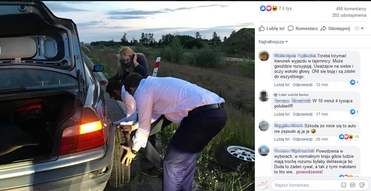 Trzaskowski ratował kobietę z opresji. "Na trasie do Zielonej Góry taka przygoda"