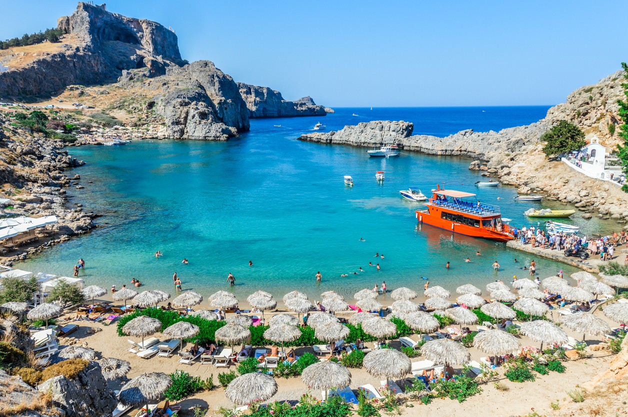 Grécky ostrov Rodos. 