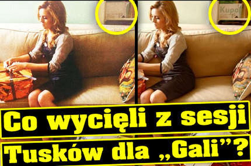 Co wycięli z sesji Tusków dla "Gali"?