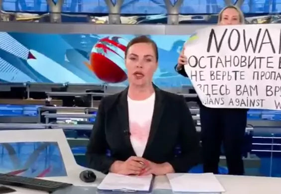 Przerwała wiadomości w rosyjskiej TV z antywojennym plakatem. Jest wyrok dla dziennikarki