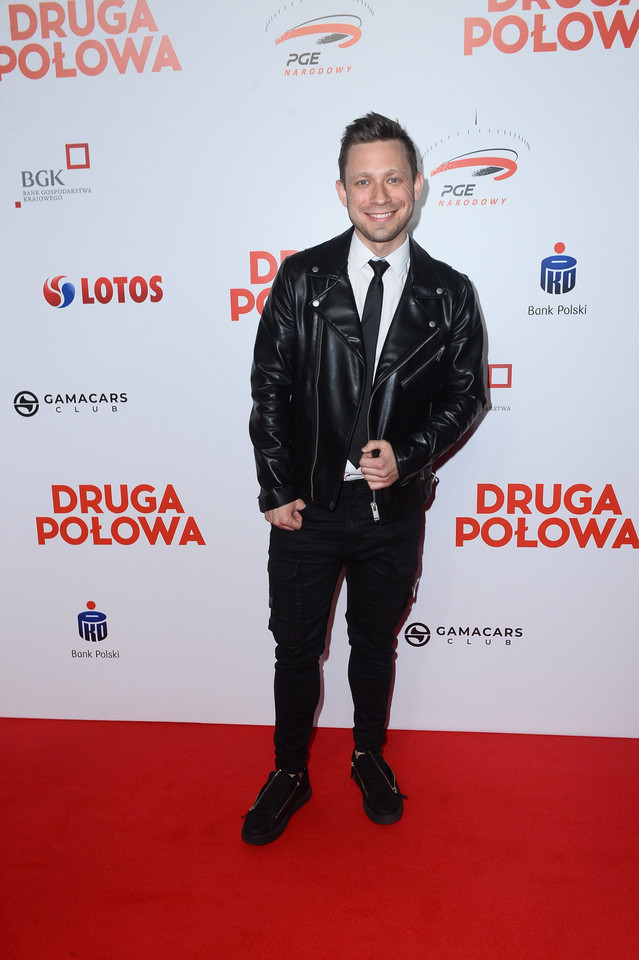 Gwiazdy na premierze filmu "Druga Połowa": Paweł Jasionowski (zespół Masters)