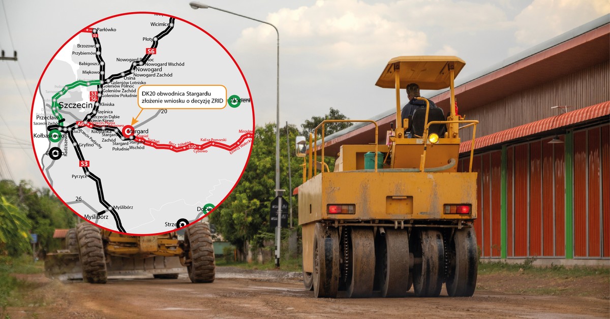 Szybciej do Szczecina. Droga krajowa będzie wyprowadzona ze Stargardu. Jest wniosek o pozwolenie na budowę