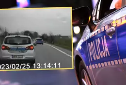 Policjantka omal nie doprowadziła do tragedii na drodze. Nagranie mrozi krew w żyłach