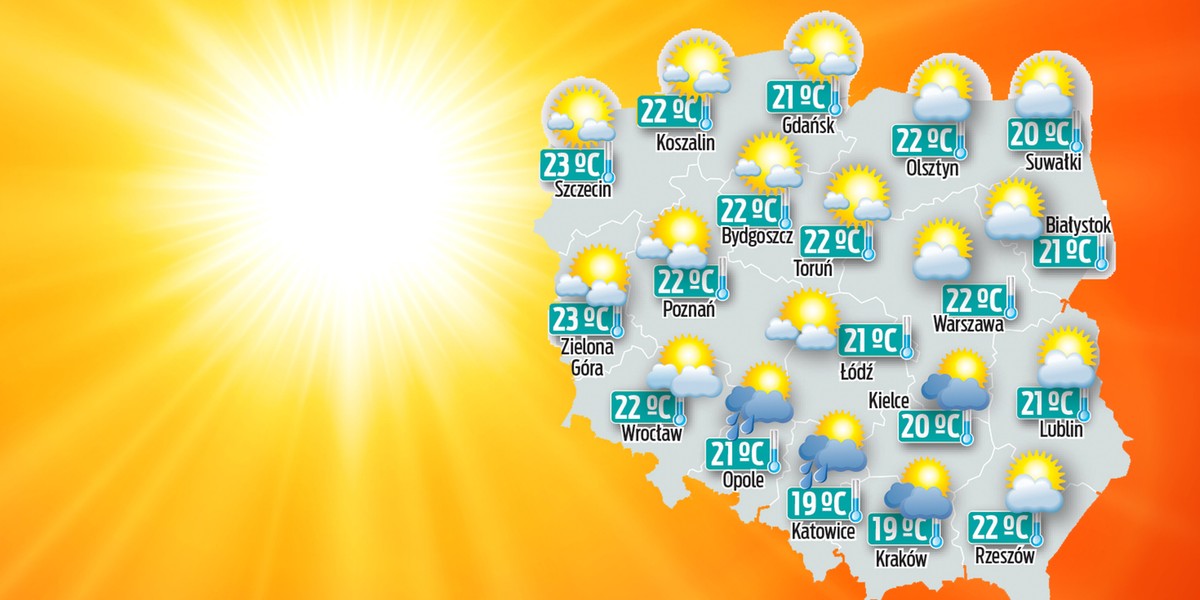 Przed nami bardzo słoneczny weekend. I niezła prognoza na wrzesień. 