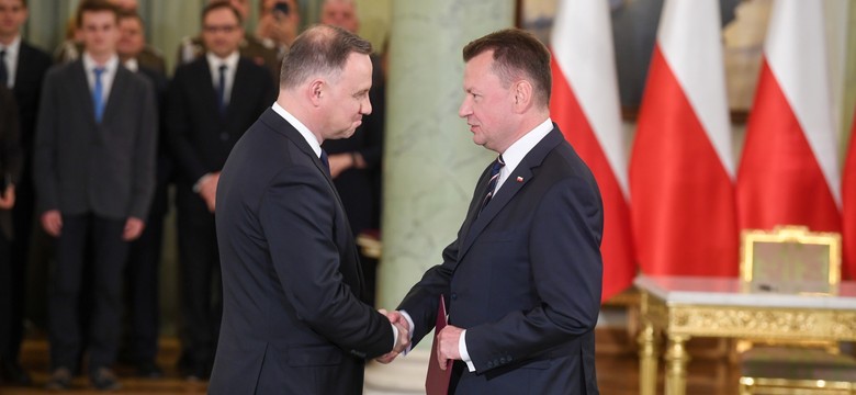 Spore zmiany w rządzie. Andrzej Duda wręczył powołania, Błaszczak wicepremierem