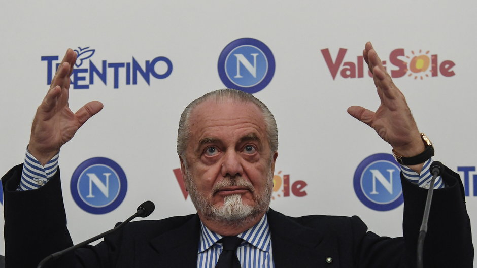 Prezes Napoli Aurelio de Laurentiis