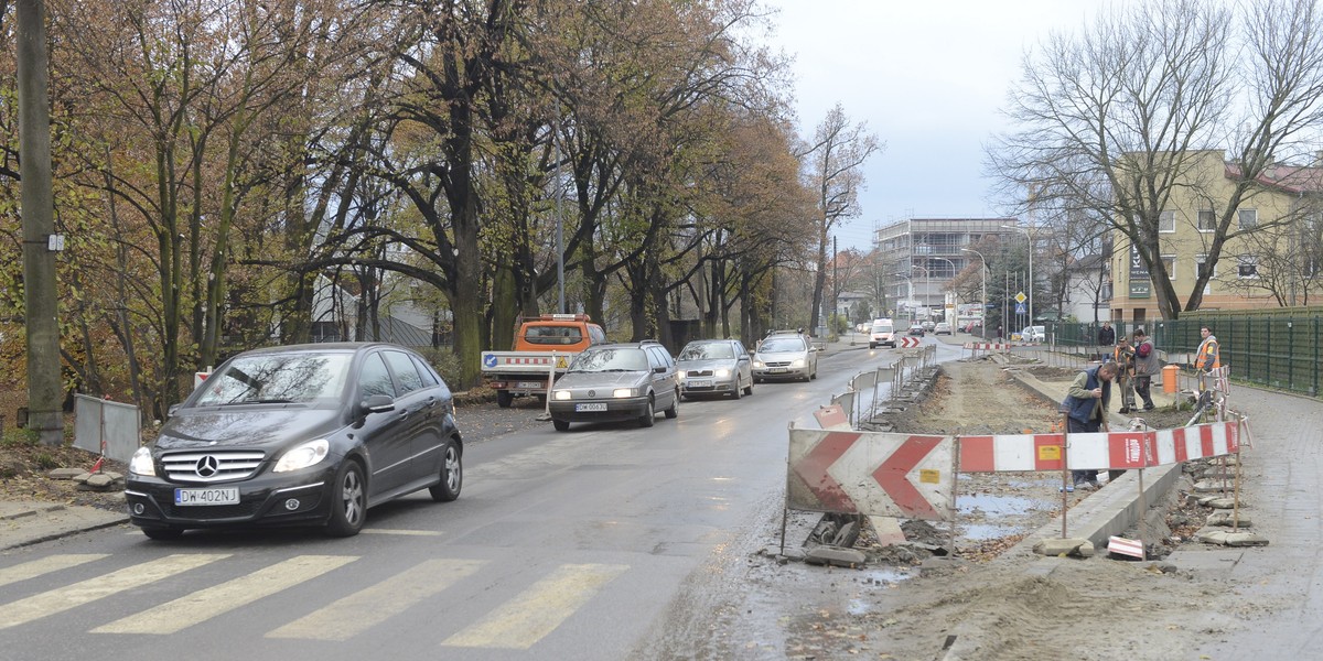 Remont ul.Wałbrzyskiej we Wrocławiu