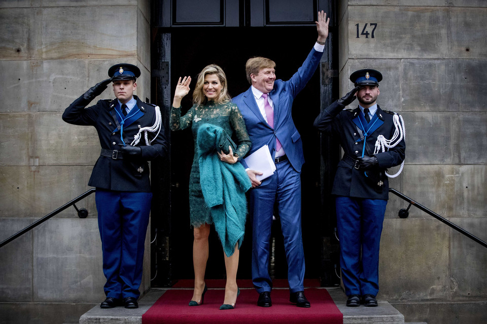 Królowa Maxima na oficjalnych uroczystościach w Amsterdamie