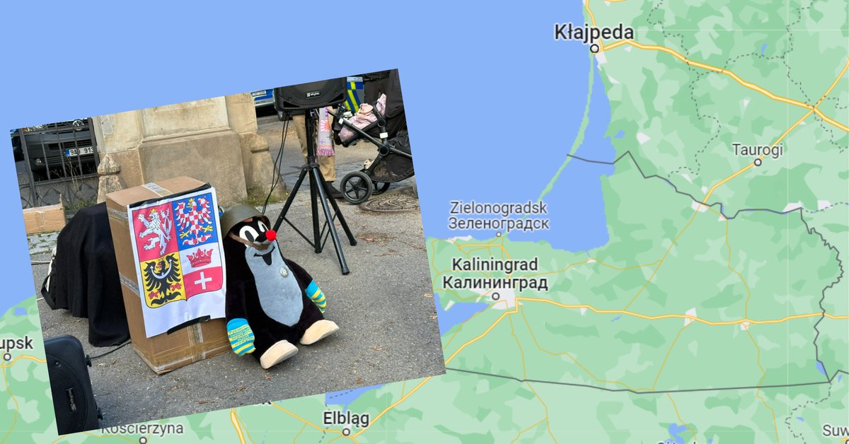 Češi organizují „referendum“ před ruskou ambasádou.  Hlasovali pro Kaliningrad