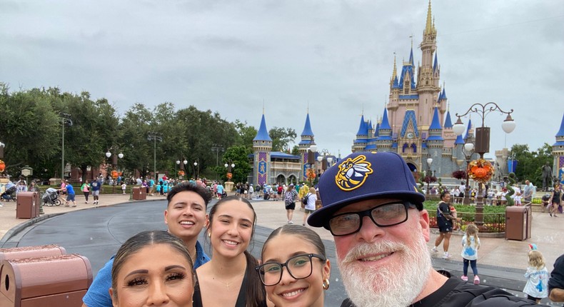 Sandra Guadarrama-Baumunk enjoyed time at Disney with her family before the park was shut down by Hurricane Milton.Courtesy of Sandra Guadarrama-Baumunk