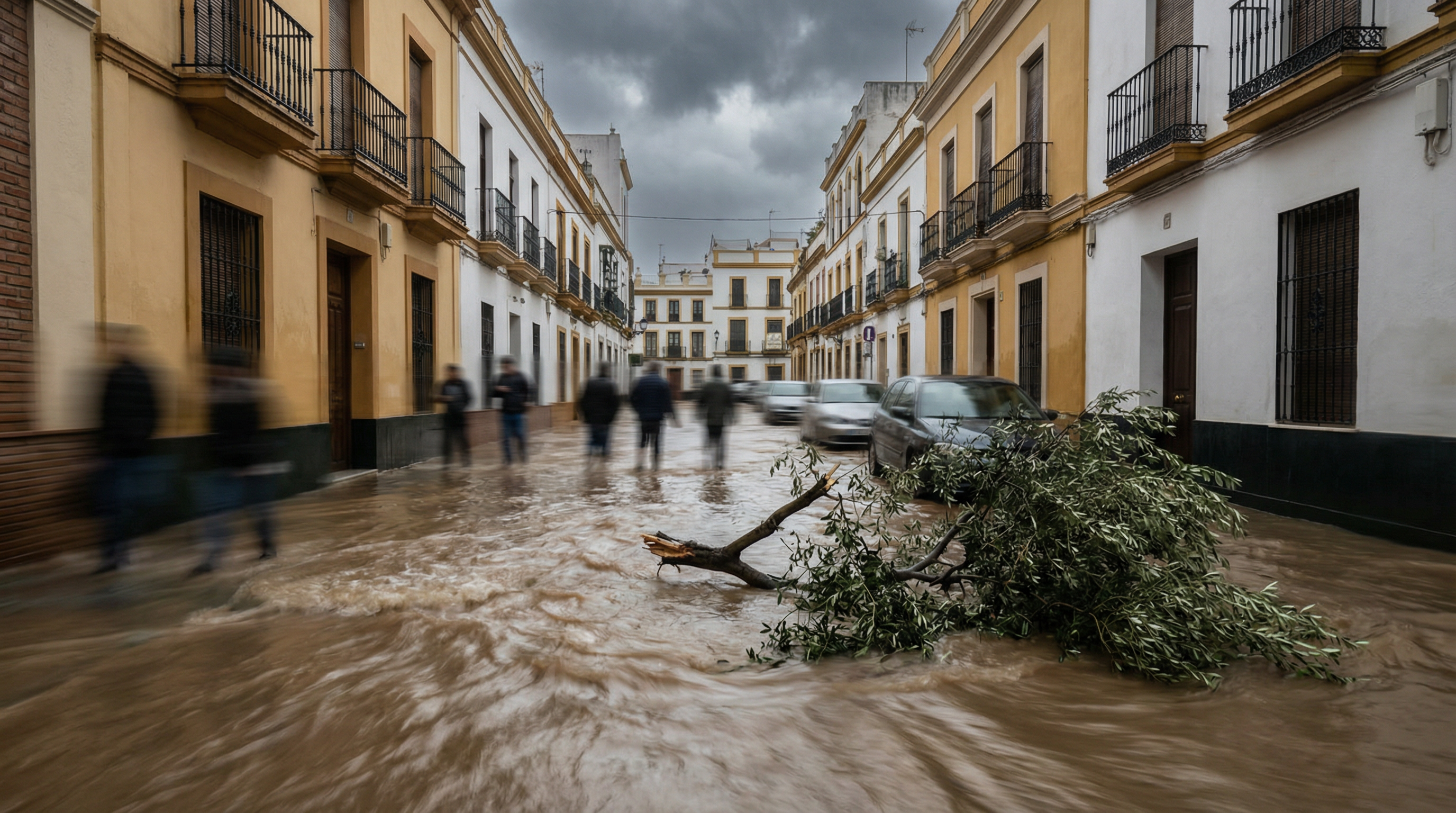 Andalucía suspende las clases hoy en seis provincias por la borrasca Leonardo