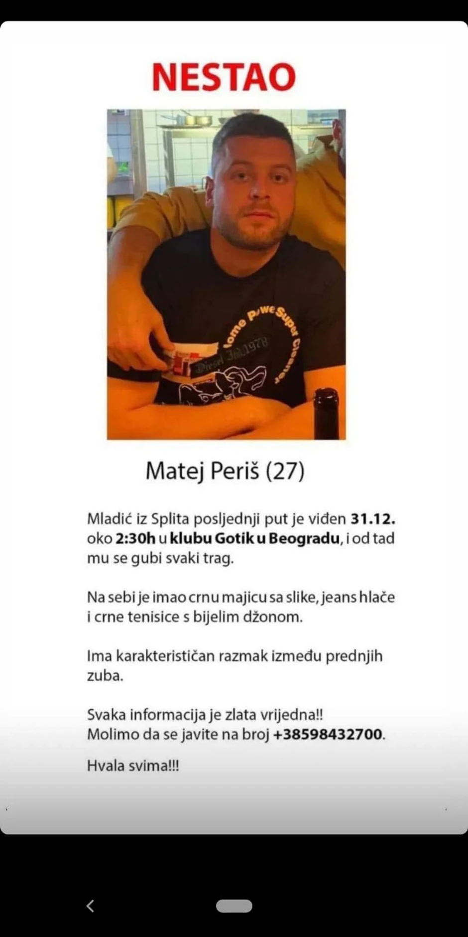 Nestali Matej
