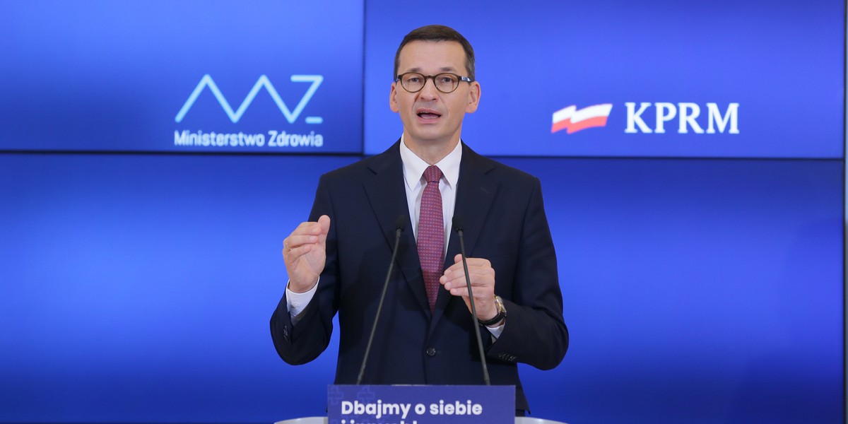 Na zdjęciu: premier Mateusz Morawiecki.